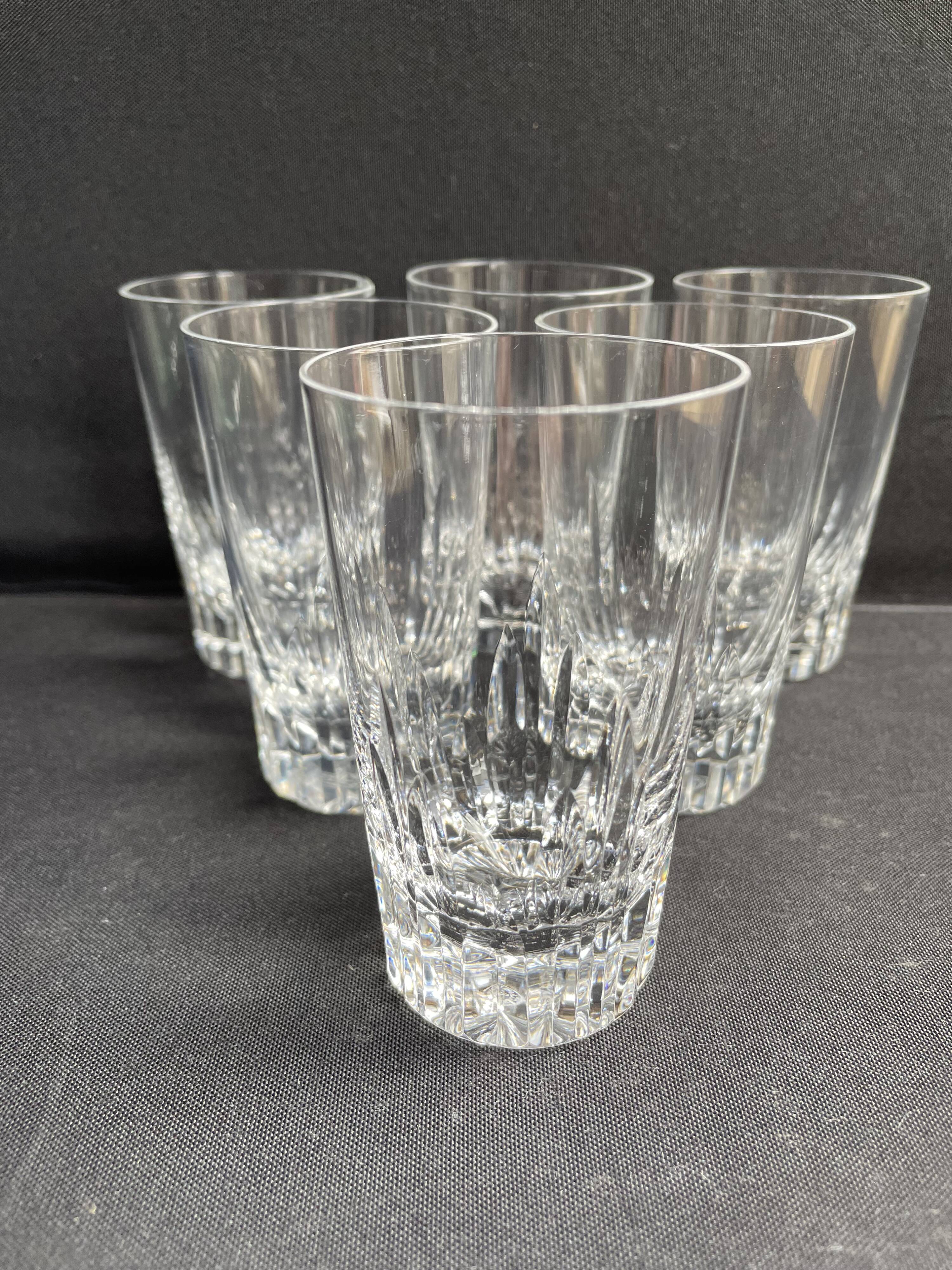 6 Baccarat wine goblets Spear service