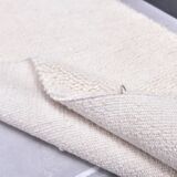 2x10 Neutral White Wool Moroccan Runner Rug, 67x301Cm