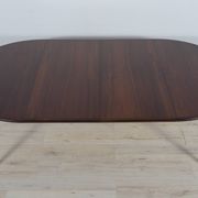 Mid-Century Round Rosewood Dining Table by Henry Rosengren Hansen for Brande Mobel Industry, 1960s