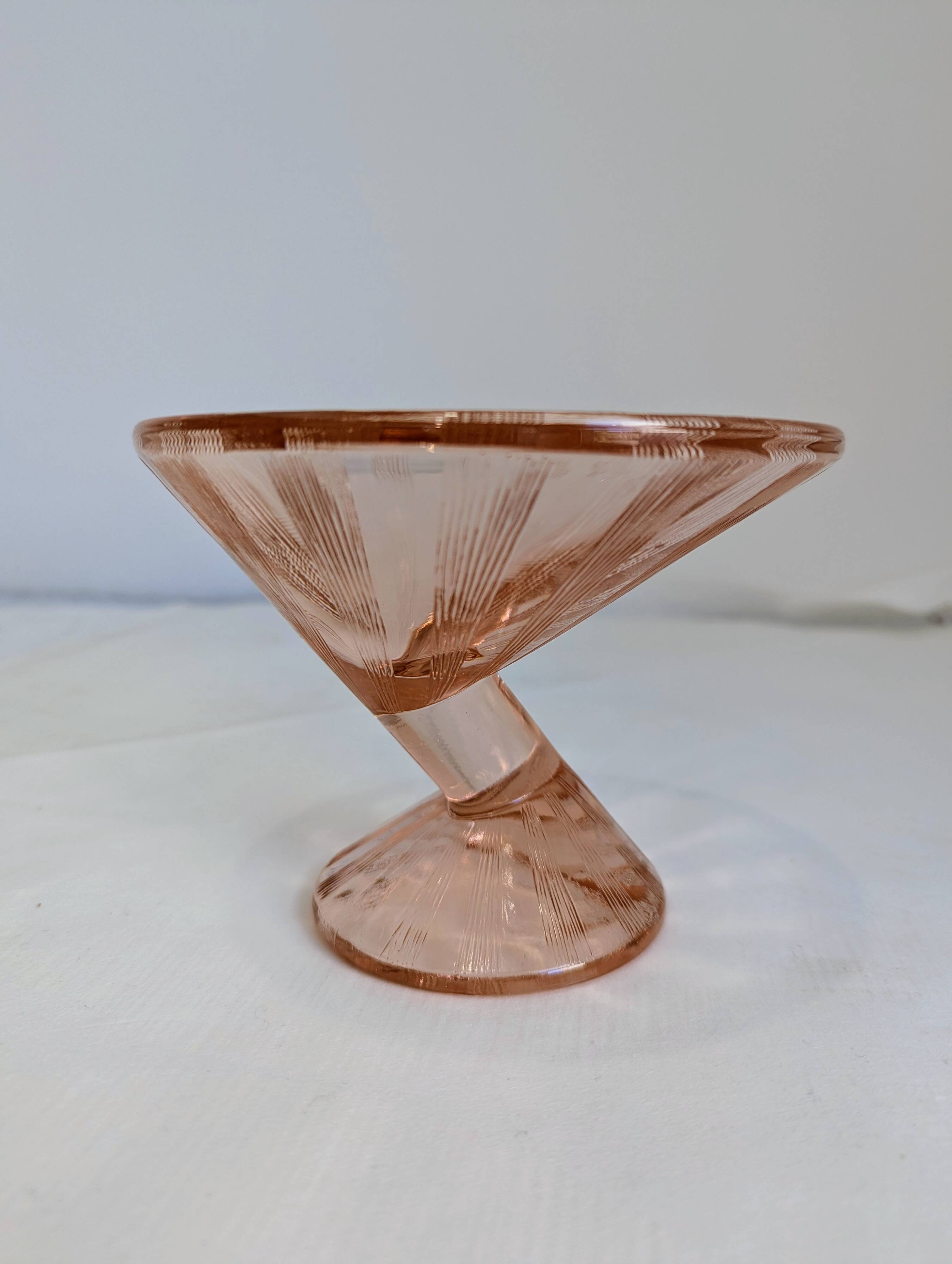 Art Deco Martini Glass