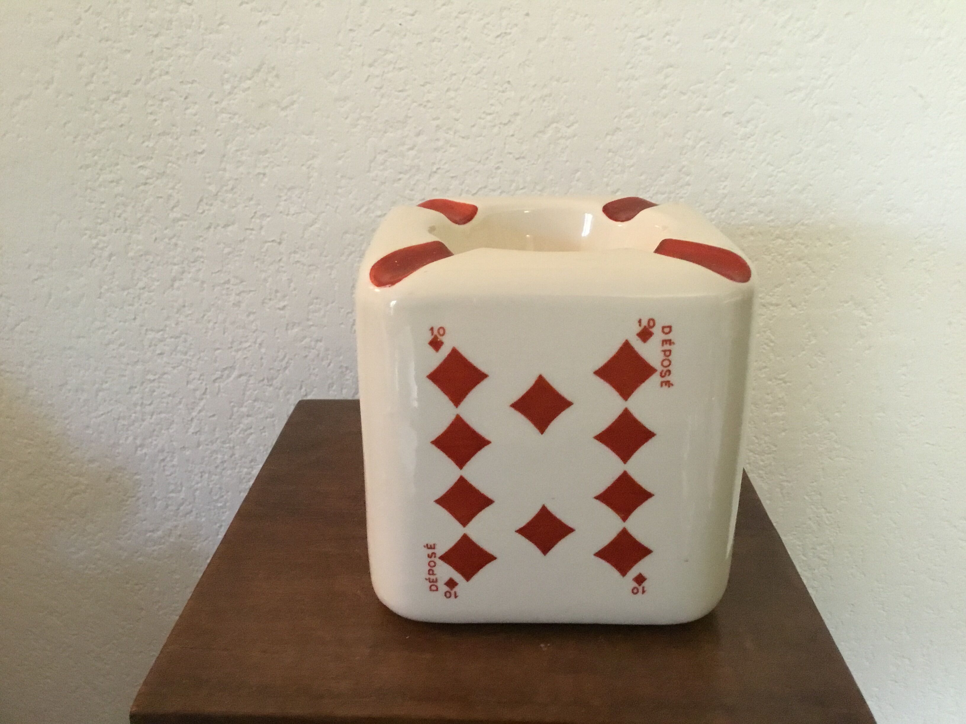 Advertising ashtray Cognac Aigle Rouge