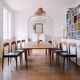 Lot de 8 chaises scandinaves palissandre skaï