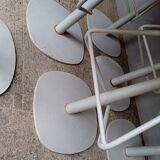 Lot 6 tabourets haut de bar pop style années 60s