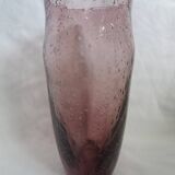 Handmade bubble glass vase