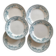 6 ironstone plates, Guadeloupe model