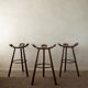 Vintage Spanish Brutalist Marbella Bar Stools by Confonorm, 1970s, Set of 3