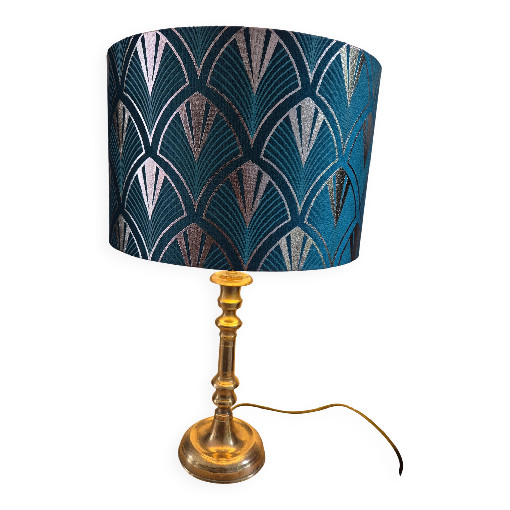 Antique candlestick lamp