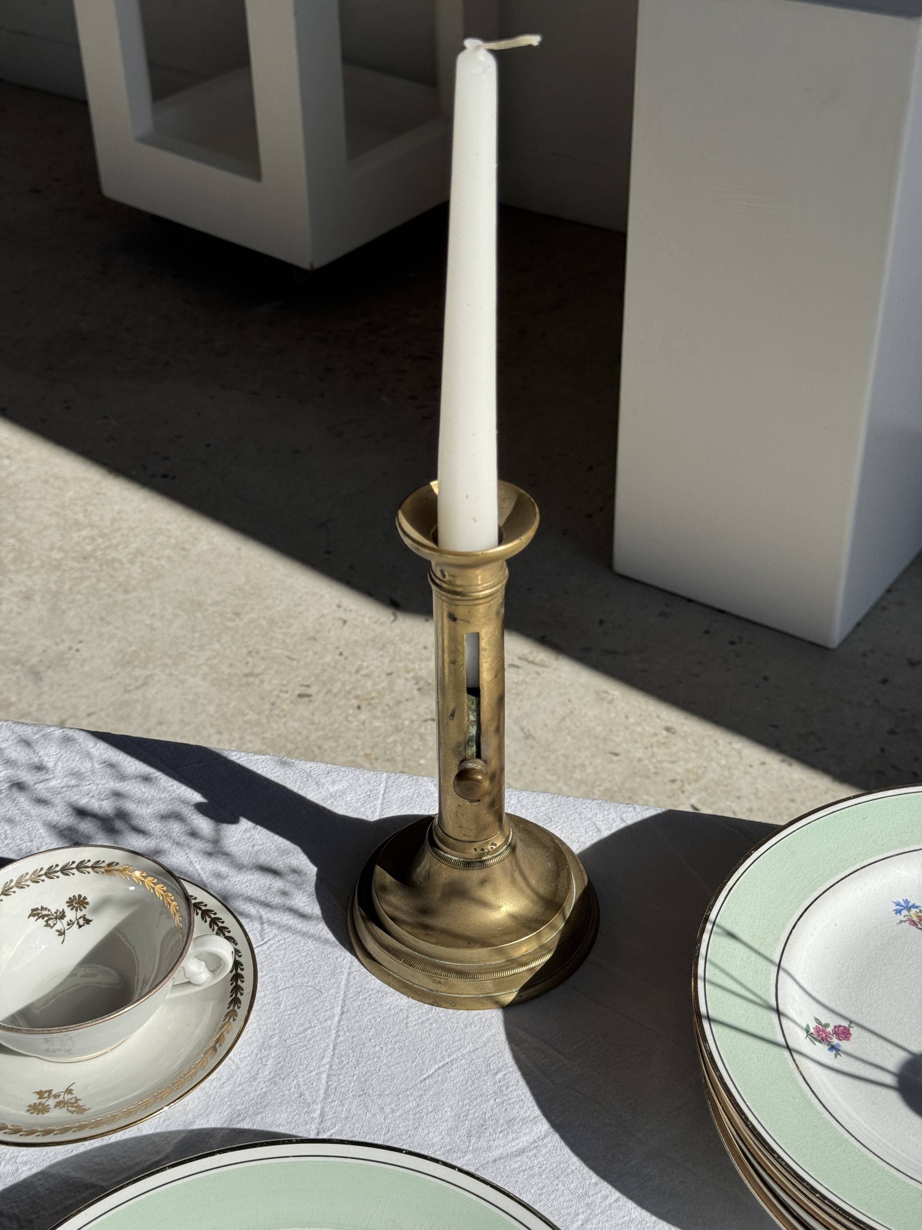 Set of 9 vintage turquoise deep plates with gold trim and pink flowers.