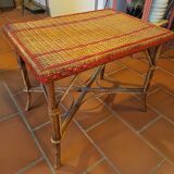 Rattan coffee table
