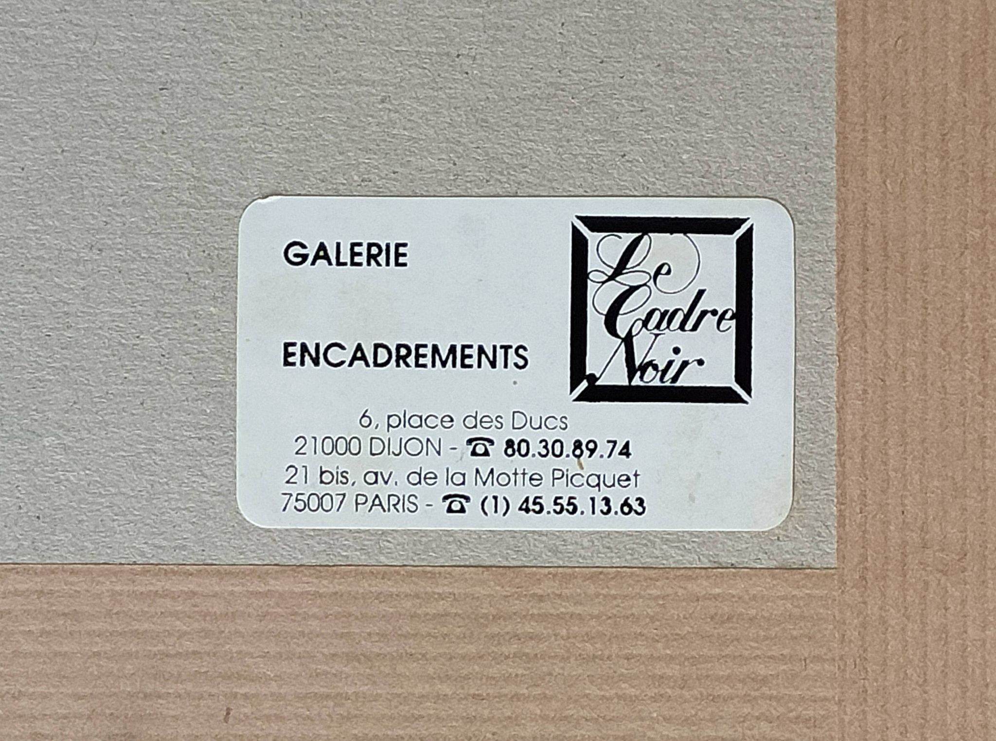 Tableau Georges Dussau (1947) engraving 6/99 embossed paper extreme imaginary