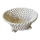 Corbeille ancienne en céramique torsadée, 1930