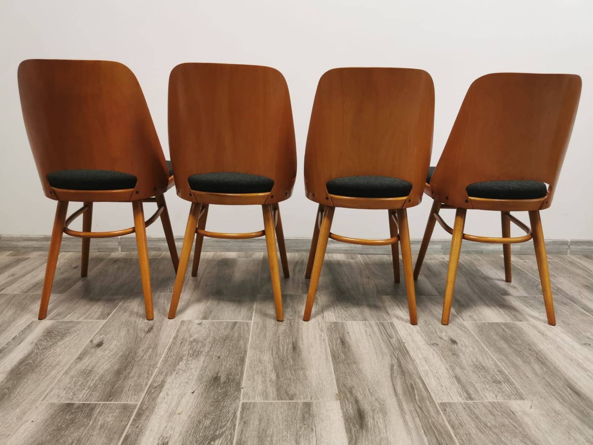 Chaises de Salle à Manger par Radomir Hoffman pour Ton, 1950s, Set de 4