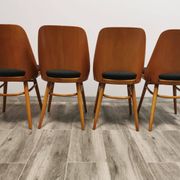 Chaises de Salle à Manger par Radomir Hoffman pour Ton, 1950s, Set de 4