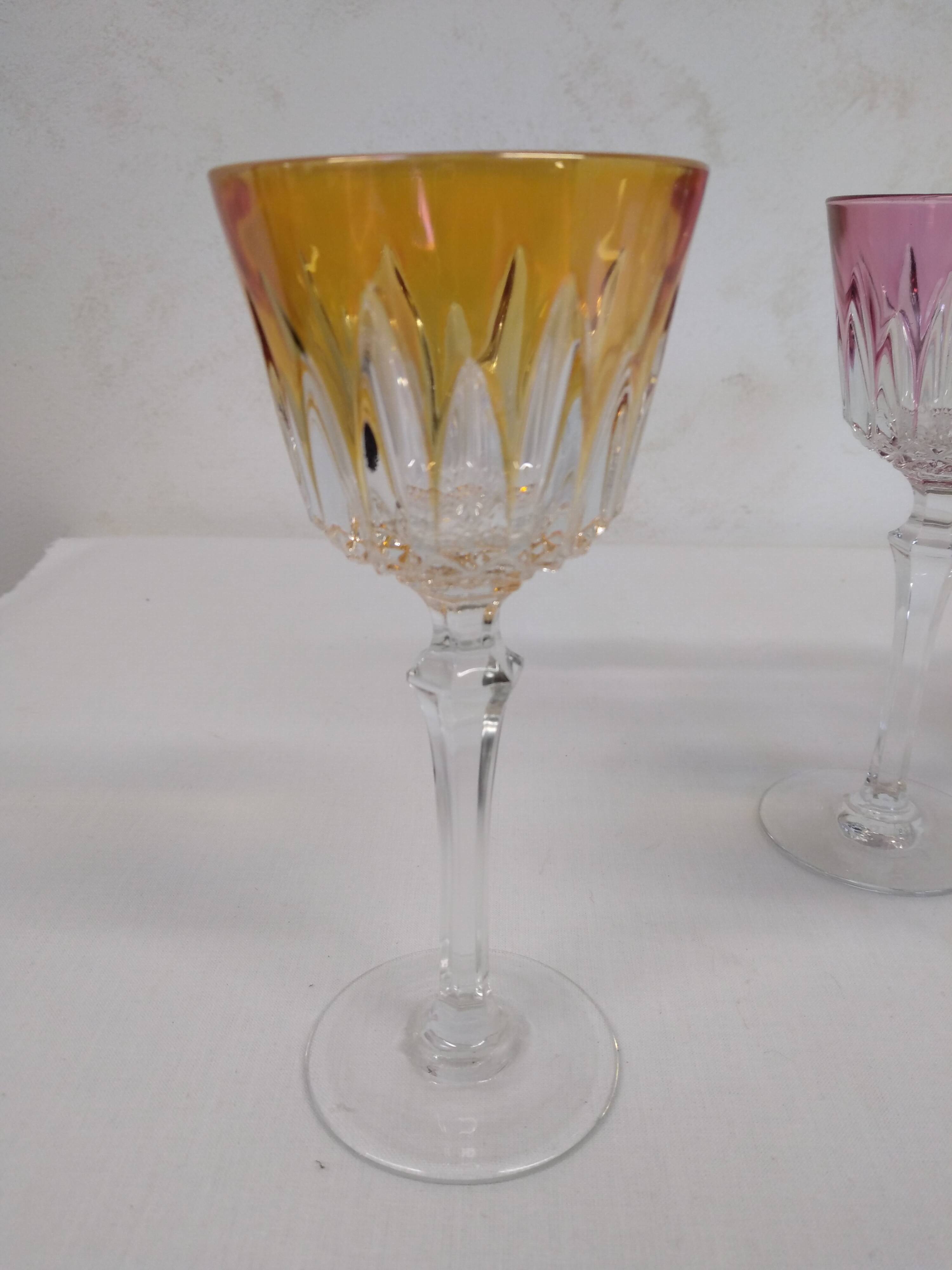 Colorful stemware