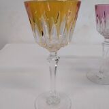Verres à pied colorées