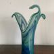 Vase vintage en verre de Murano bleu