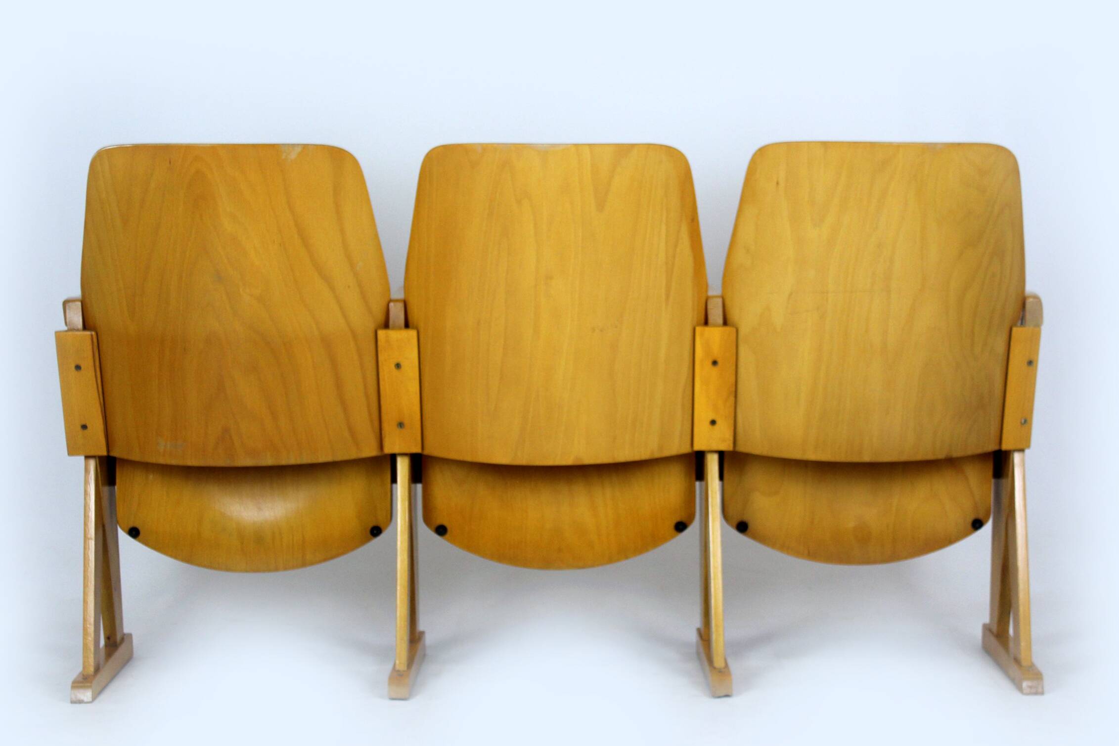 Chaises de cinéma vintage de Ton, années 1960, ensemble de 7