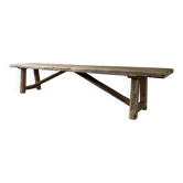 Millau bench solid oak antique - 200 cm