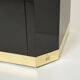 Black lacquered and brass inlade by J.C. Mahey 70s