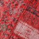 Tapis patchwork vintage en laine faite à la main 245x168cm