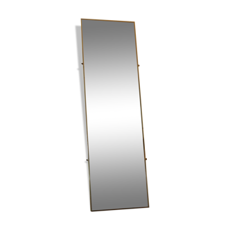 Wall mirror, brass frame