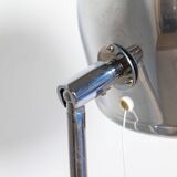 Mid-century modern floor lamp in chrome, model G-075 by Bergboms, Sweden, 1960s.