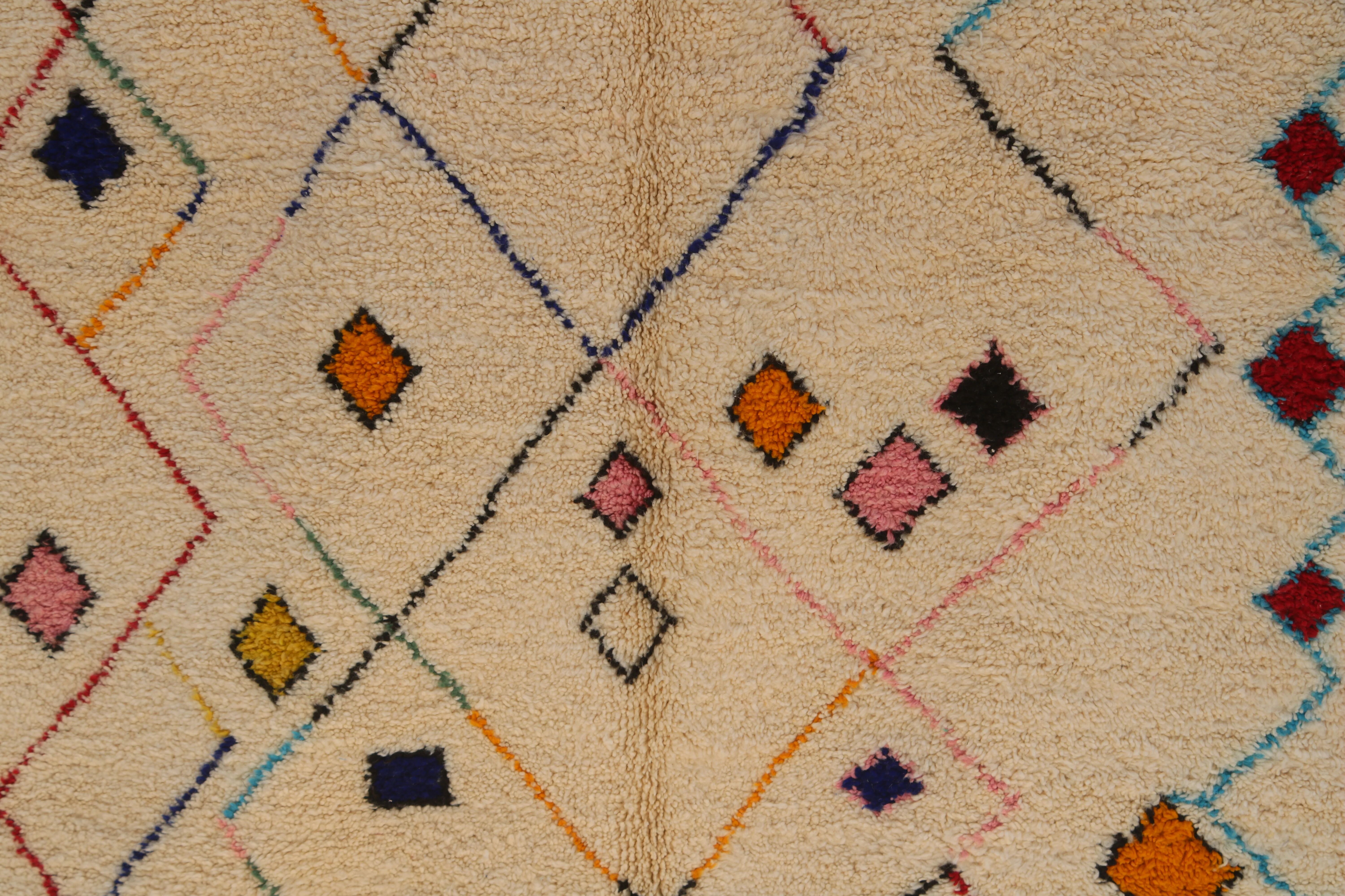 Large handmade colourful rug, 300 x 210 cm - G1081