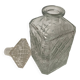 Chiseled glass whiskey decanter