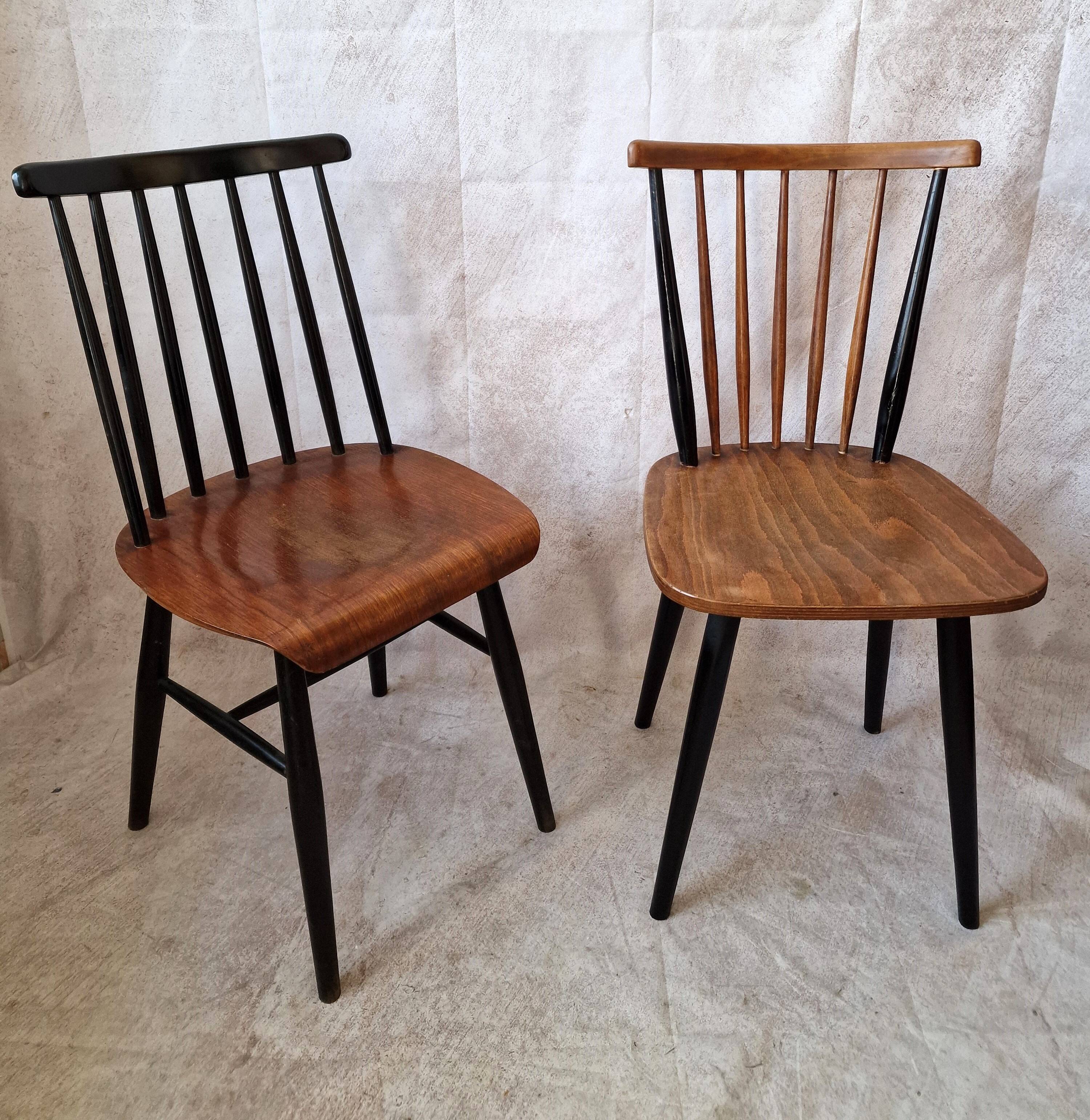 vintage Scandinavian Fanett style  chairs