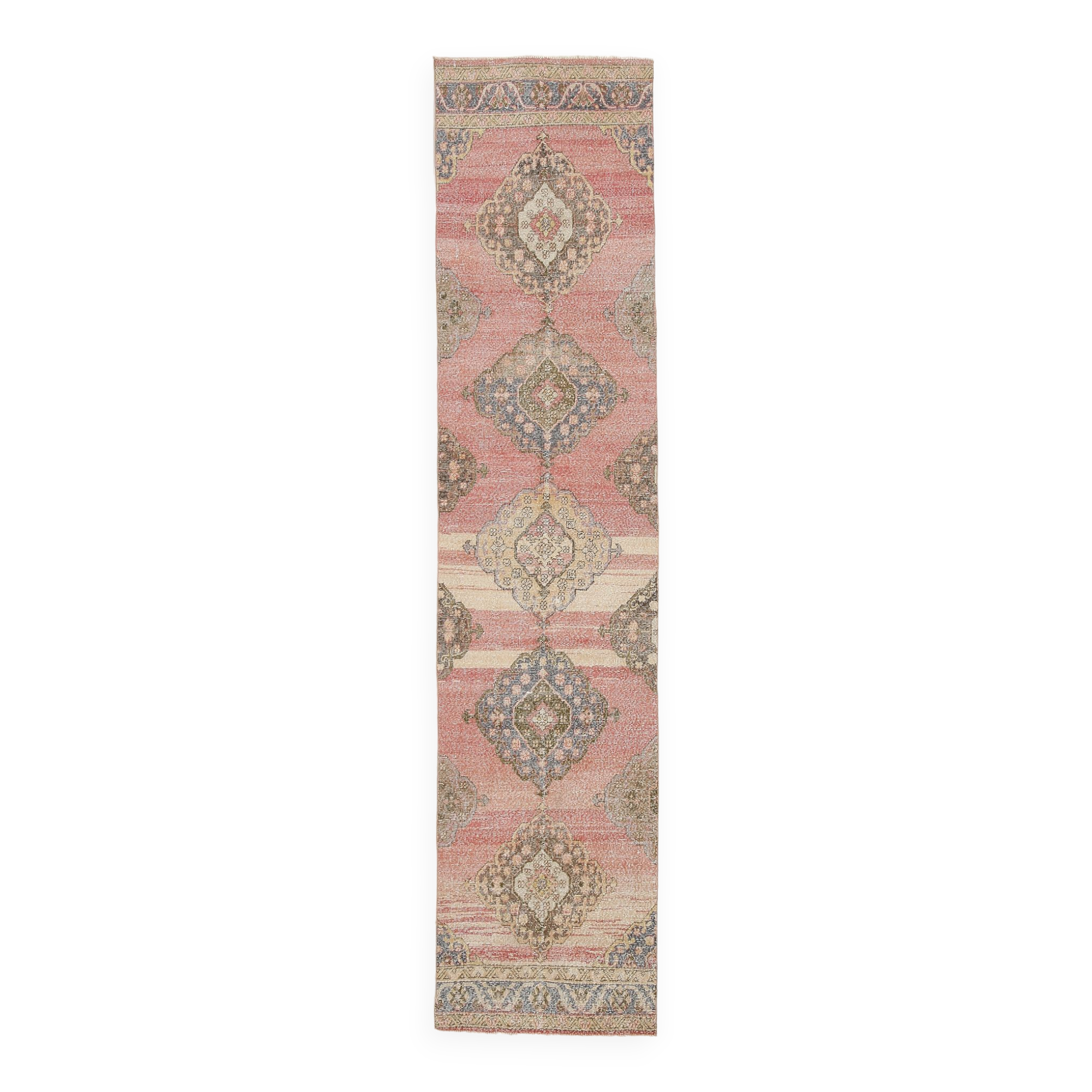3x12 Turkish Vintage Runner Rug, 86x376Cm
