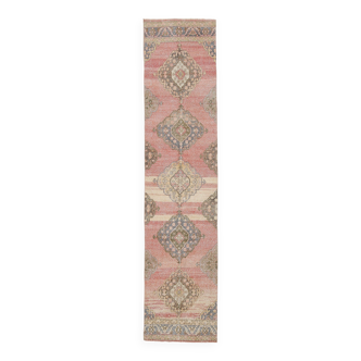 Tapis de course turc vintage 3x12, 86x376Cm