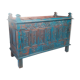 Damchaya Chest Blue Original Piece Old Teak with Secrets 150x108x65cm