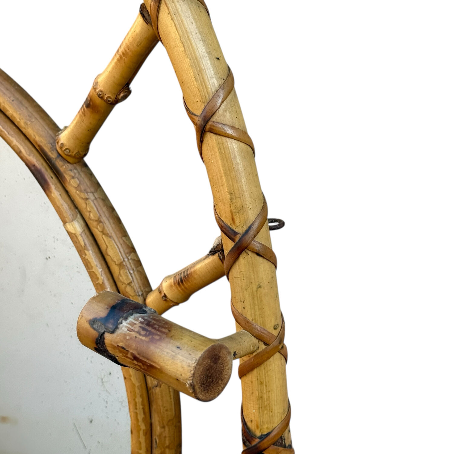 1960s French Roitn Coat Rack Mirror