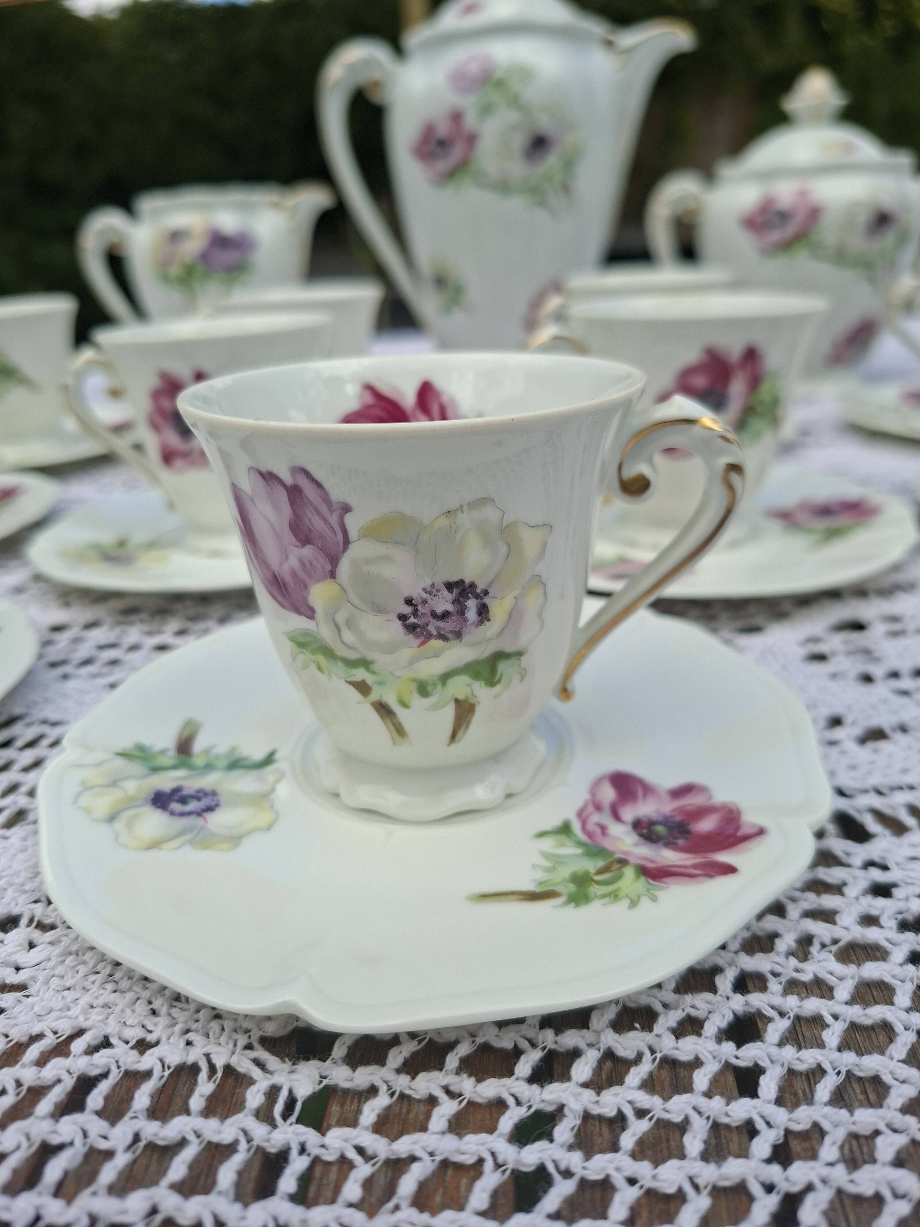 Tea/Coffee Service 25 Pieces Limoges Unic Former Royal Factory