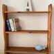 Shelf to stand or hang with 3 vintage wood trays