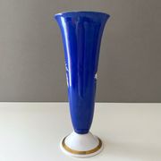 Art Deco Porcelain Vase Königszelt with Gold Decoration, Hand Painted