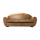 Leather sofa club style Former vintage convertible