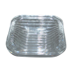 Cendrier vintage en cristal moulé 14 x 4.5cm