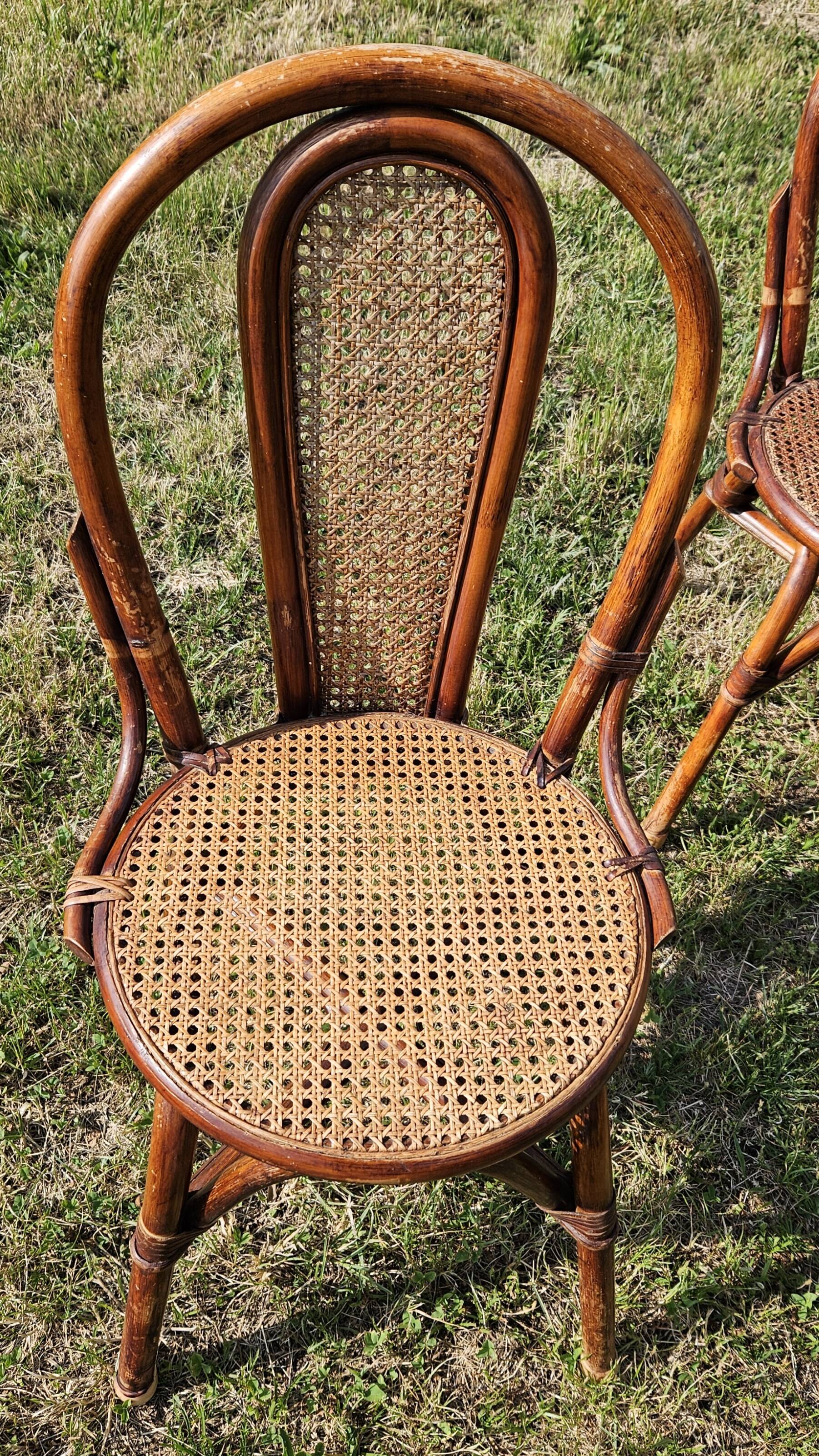 Vintage Rattan and Cane Dining Room