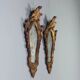 Small antique mirrors in carved and gilded wood, Italy, 20th century.