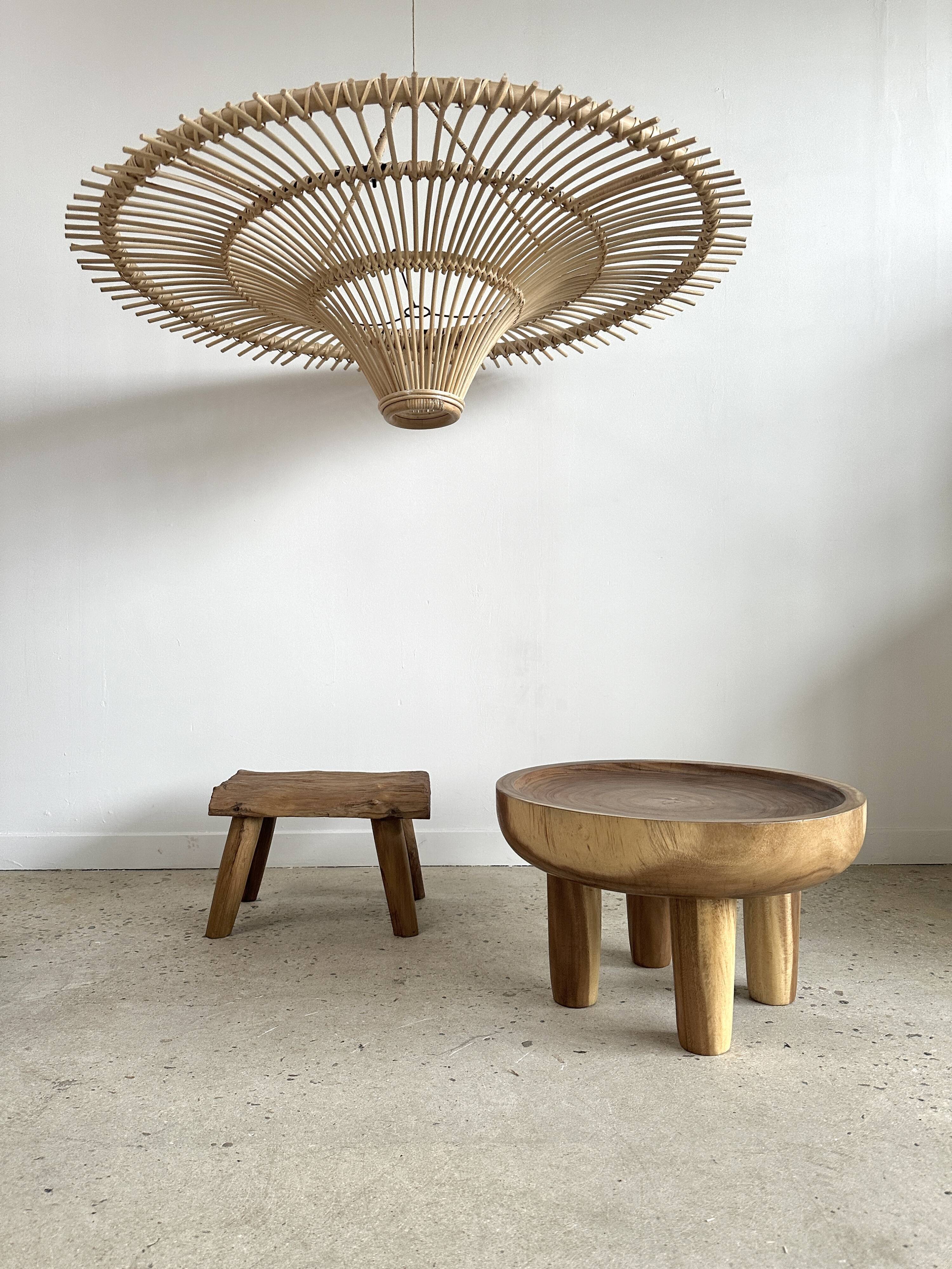Suspension rattan saucer iron frame D:120 H:60