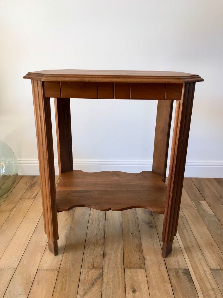 Wooden console table art deco 40s