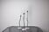 Trio of silver metal candle holders by Mesa, Italy, 1980