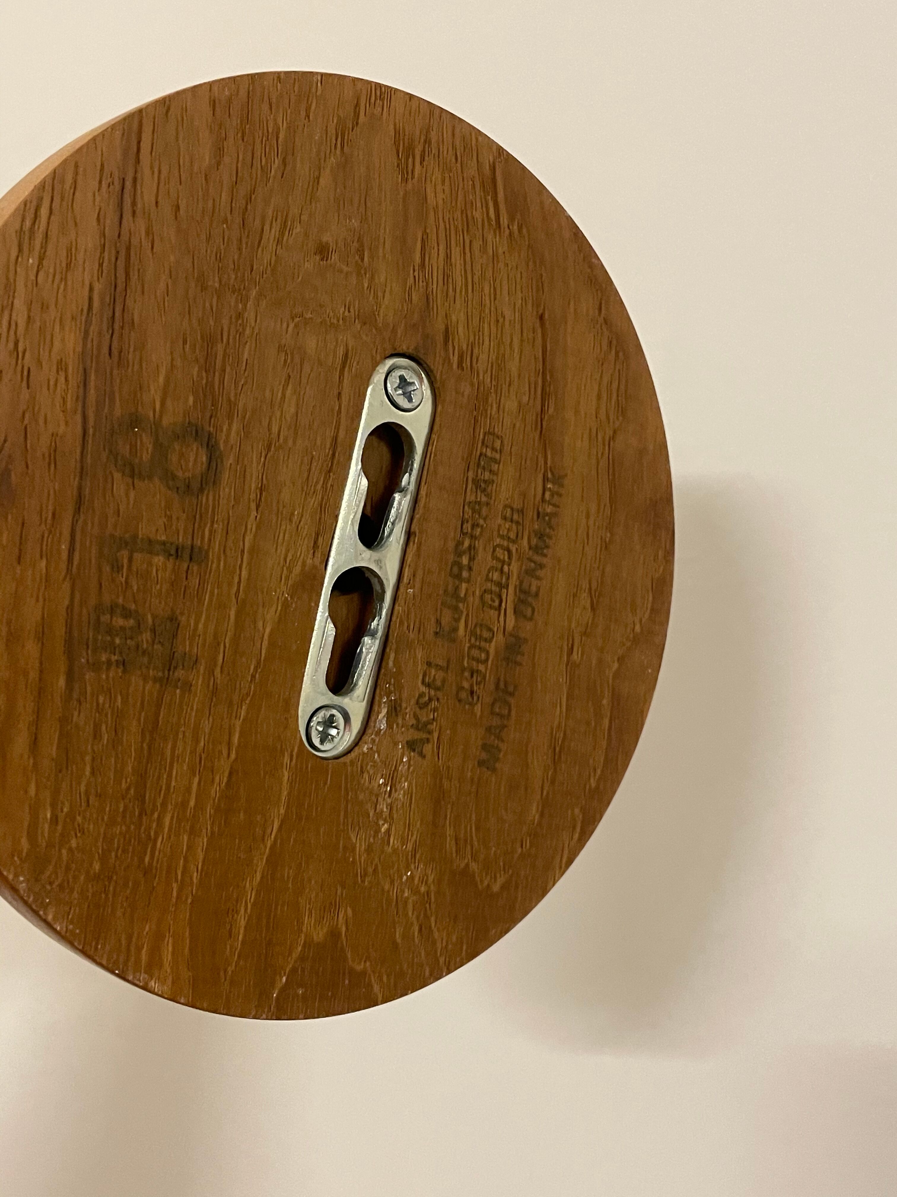 Danish teak hooks by Kai Kristiansen for Aksel Kjersgaard No18