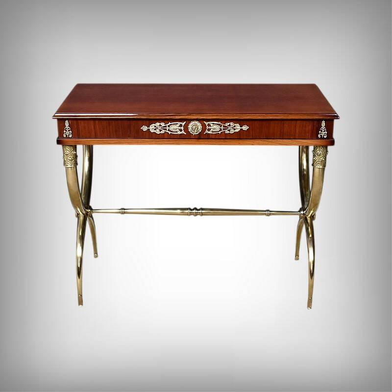 Console en placage d’acajou, style Empire – 1re partie XXe