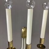 Set of 2 Original Brass Wall Lights Vereinigte Werkstätten München, Germany 1950