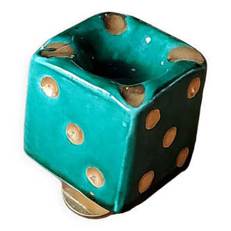 Vintage dice ashtray
