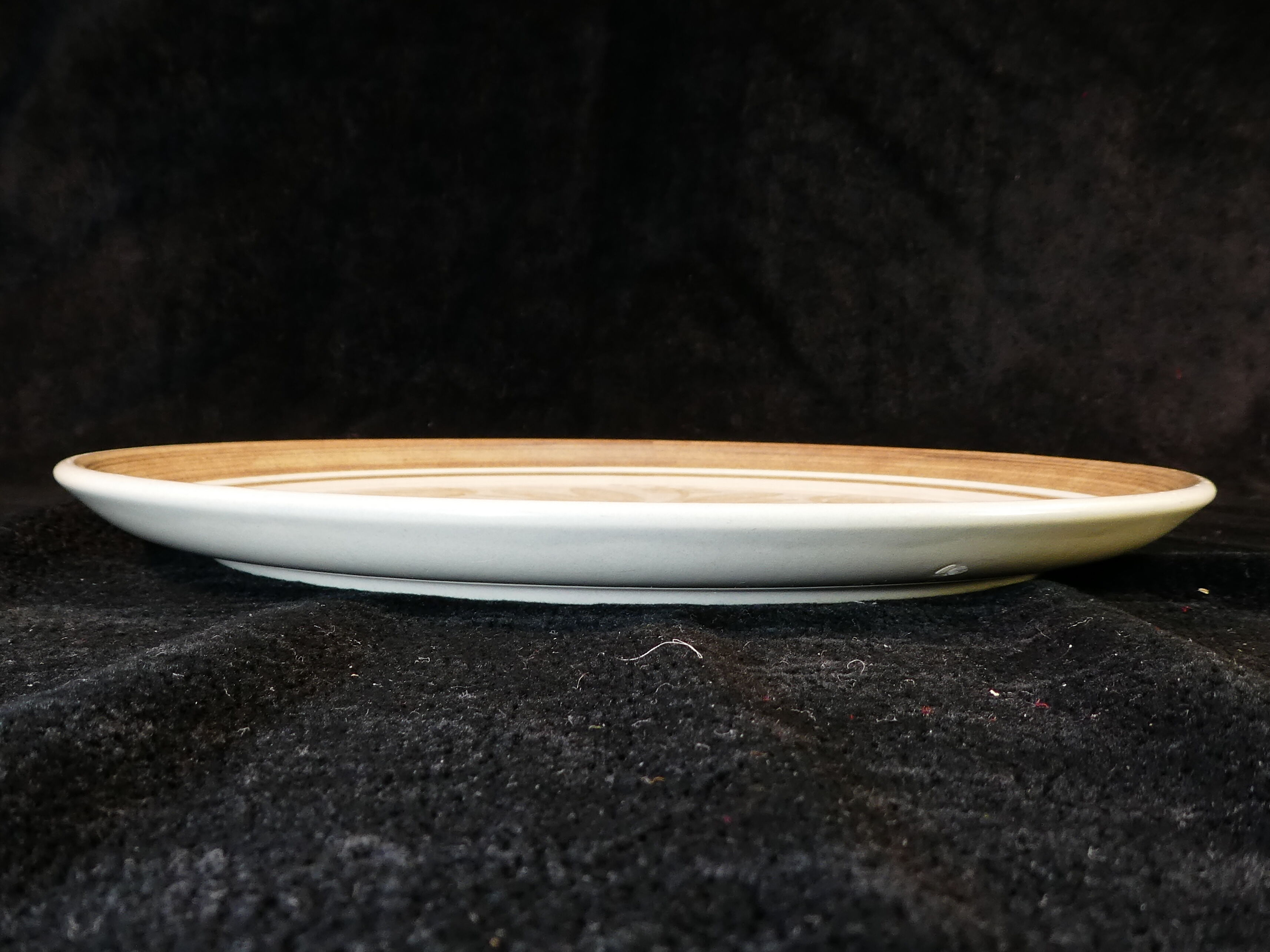 6 flat plates vintage flower decoration Lonchamp