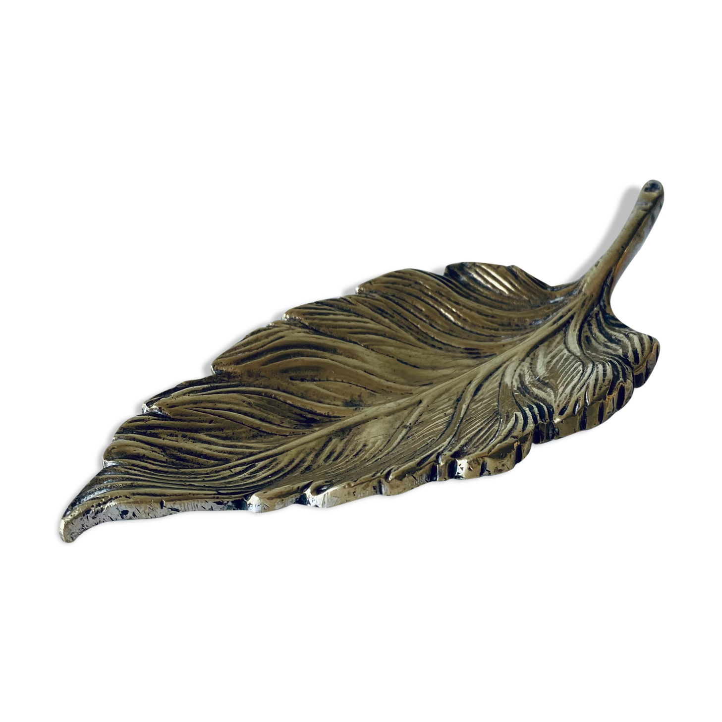 Golden leaf ashtray