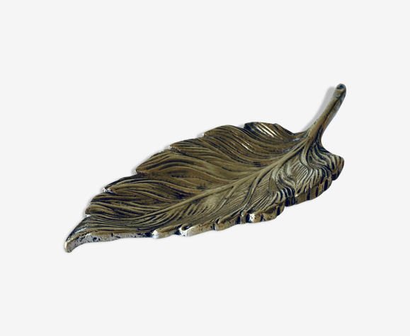 Cendrier feuille dorée
